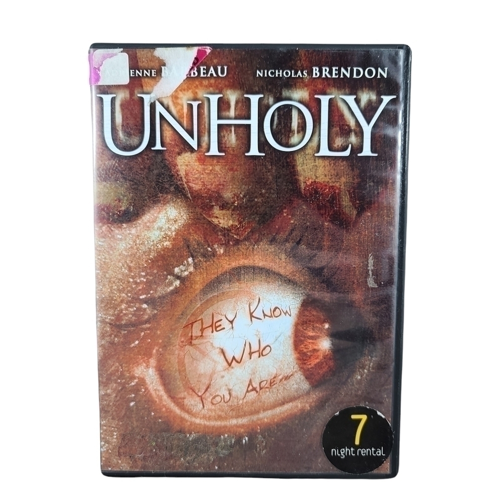 𝅺UNHOLY (DVD, 2007) Ex Video Rental Horror Film